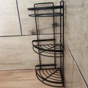 Ver imagem 7 de Porta Shampoo Triplo Multiuso Suporte Para Shampoo Preto Fosco Maragogi Schmitt