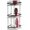 Porta Shampoo Triplo Multiuso Suporte Para Shampoo Preto Fosco Maragogi Schmitt - 4