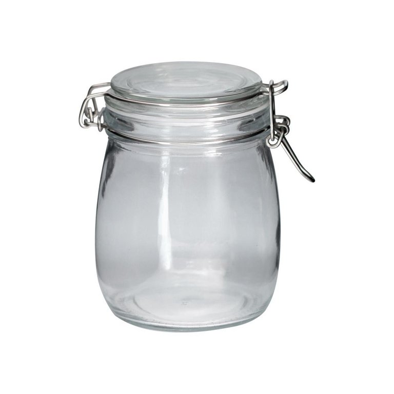 Pote Hermético Vidro Premium Redondo com Super Trava 830ml - Yangzi Pote Hermético Vidro Premium Redondo com Super Trava 830ml - Yangzi