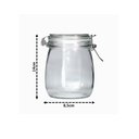 Ver mais imagens de Pote Hermético Vidro Premium Redondo com Super Trava 830ml - Yangzi