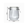 Pote Hermético Vidro Premium Redondo com Super Trava 830ml - Yangzi - 8