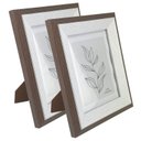 Ver imagem 1 de Kit 2 Porta Retratos 15x20cm Borda Larga Moderno Mesa 6335:mod1