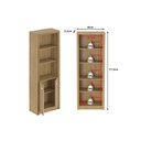 Ver imagem 7 de Estante Livreiro Solteiro Me4110 C- 2 Portas e 3 Prateleiras Branco - Tecno Mobili