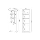 Ver imagem 3 de Estante Livreiro Solteiro Me4110 C- 2 Portas e 3 Prateleiras Branco - Tecno Mobili