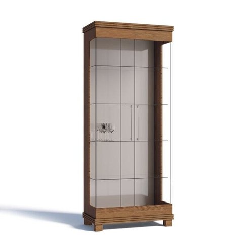 Cristaleira com Espelho e LED 2 Portas de Vidro Imcal