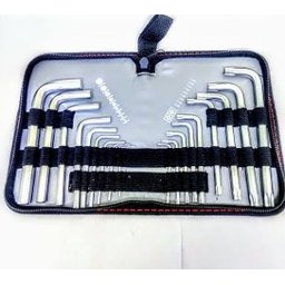 Jogo de Chaves Hexagonais Allen e Torx 18 Peças Cr-V 123149 MTX - 1