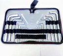Ver imagem 1 de Jogo de Chaves Hexagonais Allen e Torx 18 Peças Cr-V 123149 MTX
