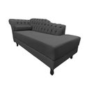 Ver imagem 4 de Recamier Decorativo Divã Styllus Lado Direito Suede Cinza