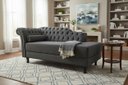 Ver imagem 1 de Recamier Decorativo Divã Styllus Lado Direito Suede Cinza