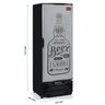 Refrigerador Vertical Cervejeira 410L Porta Cega 127V Tipo Inox Gelopar - 3