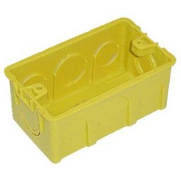 Kit Caixa De Luz 2x4 Plástica Amarela Mondiale - Com 100 Unidades - 1