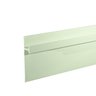 Rodapé Invertido Vytis em Aluminio com Aba para LED 62mm x 13mm - Homeney Branco - 1