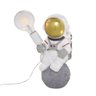 Escultura Astronauta em Resina Sentado com Luminaria 37cm - 1