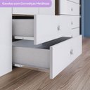 Ver imagem 6 de Quarto de Bebê Completo Bala de Menta 3 Portas 7 Gavetas Rústico/branco - Henn