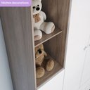 Ver imagem 7 de Quarto de Bebê Completo Bala de Menta 3 Portas 7 Gavetas Rústico/branco - Henn