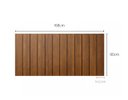 Ver imagem 3 de Cabeceira Cama Queen Lambri Painel MDF Modular 3M 168x90cm:Marrom