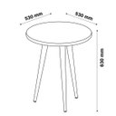 Ver imagem 3 de Mesa Lateral Retrô Legs Patrimar Móveis