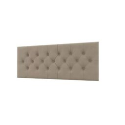 Cabeceira Cama Box Capitonê Casal 1,38 Jade:Bege - 1