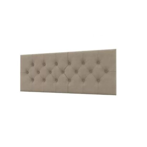 Cabeceira Cama Box Capitonê Casal 1,38 Jade:Bege