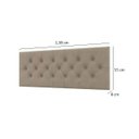 Ver imagem 3 de Cabeceira Cama Box Capitonê Casal 1,38 Jade:Bege