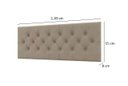 Ver imagem 3 de Cabeceira Cama Box Capitonê Casal 1,38 Jade:Bege