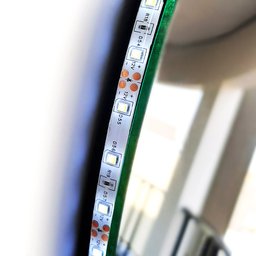 Espelho Decorativo Redondo Para Banheiro Sala Com LED - 50cm - 4 Espelho Decorativo Redondo Para Banheiro Sala Com LED - 50cm - 4