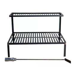 Grelha Rústica em Aço Carbono para Alvenaria Atiçador de Fogo 75cm - 3