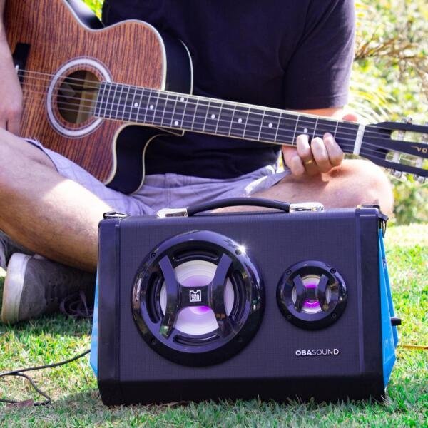 Obasound Caixa de Som Portátil 7 Em 1 80W Bluetooth Original