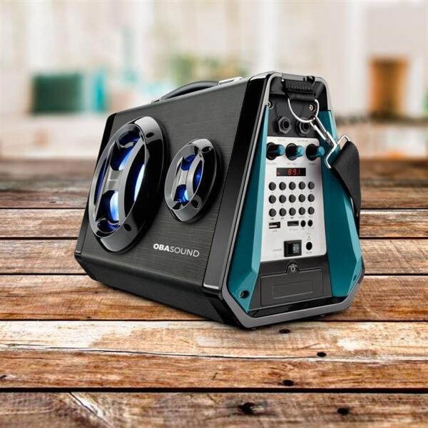 Obasound Caixa de Som Portátil 7 Em 1 80W Bluetooth Original