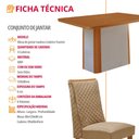 Ver imagem 7 de Mesa de Jantar Isadora 120cm Tampo MDF Laminado Canto Copo com 4 Cadeiras Yasmin