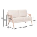 Ver imagem 4 de Kit 2 Poltronas Mona Luxo e Namoradeira Mona Cinza Claro