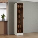 Ver imagem 4 de Cristaleira 01 Porta com Vidro Rreflecta 50cm C666 Fineze Duna Cristal - Henn