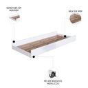 Ver imagem 3 de Cama Auxiliar Infantil para Colchão 78x188cm Infix C06 Branco - Mpozenato