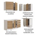 Ver mais imagens de Cozinha Completa 269001 Com Armário E Balcão Branco/Rustic