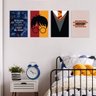Placas Decorativas MDF Bruxinho Mágico Harry 30x40cm Kit 4un - 2