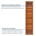 Ver imagem 6 de Rack com Painel com Cristaleira para TV até 75 Polegadas Ripado com LED 100% MDF 190,5CMX220CM Valência