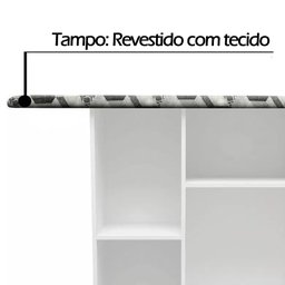 Tábua de Passar com Gabinete Branco Notável Móveis Florença - 3