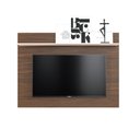 Ver imagem 1 de Painel para Tv até 55 Polegadas Maia Sala de Estar Nogueira Real Off White Colibri
