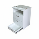 Ver imagem 4 de Mesa de Cabeceira 2 Gavetas com Compartimento Secreto, Gaveta Secreta - Branco