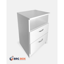 Ver imagem 5 de Mesa de Cabeceira 2 Gavetas com Compartimento Secreto, Gaveta Secreta - Branco