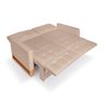 Sofá Cama 2 Lugares Casal, Retrátil e Reclinável 1,40M de Largura, Linhares Bege, Rica Compact - 9