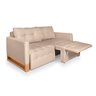 Sofá Cama 2 Lugares Casal, Retrátil e Reclinável 1,40M de Largura, Linhares Bege, Rica Compact - 7