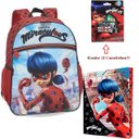 Ver imagem 1 de Mochila + Pasta Ganhe Canetinhas Miraculous Ladybug Pacific - Vermelho