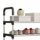 Ver imagem 1 de Sapateira Rack Organizador Sapatos Tenis Calçados Multiuso Prateleiras Desmontavel 3 Andares