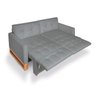 Sofá Cama 2 Lugares Casal, Retrátil e Reclinável 1,40M de Largura, Linhares Cinza, Max Compact - 11