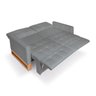 Sofá Cama 2 Lugares Casal, Retrátil e Reclinável 1,40M de Largura, Linhares Cinza, Max Compact - 12