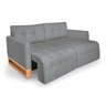 Sofá Cama 2 Lugares Casal, Retrátil e Reclinável 1,40M de Largura, Linhares Cinza, Max Compact - 10