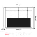 Ver imagem 3 de Cabeceira Cama Box Casal Gioconda 140cm Com Frame Veludo Marrom - Desk Design
