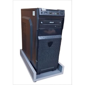 Suporte para Cpu em Mdp 15mm com Rodinhas 40cm X 23cm Cinza Ofertamo
