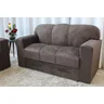Conjunto Sofá 3 e 2 Lugares Xaropinho Suede Marrom - 3
